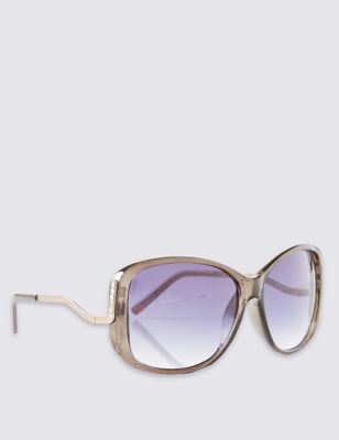 Step Arms Oversized Sunglasses